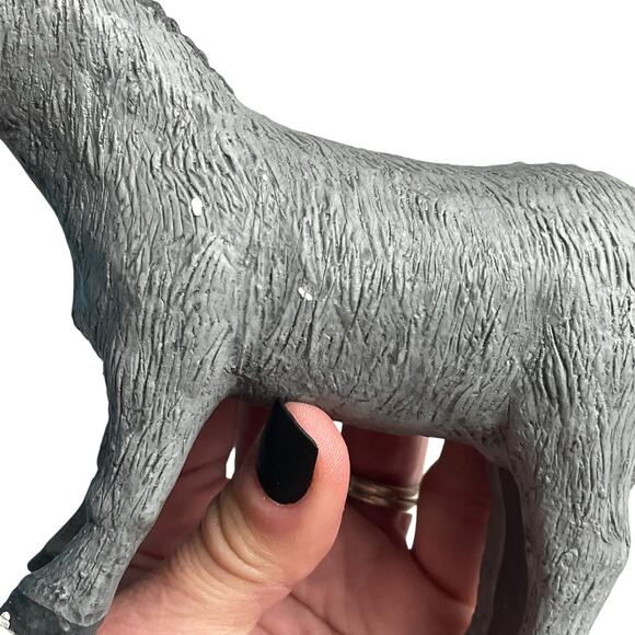 Vintage Hestia Nativity Donkey Figure 1993 Gray Replacement Animal BROKEN - Picture 7 of 13